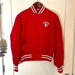 Holloway Vintage Jacket - Riot Man Racing - Red - L